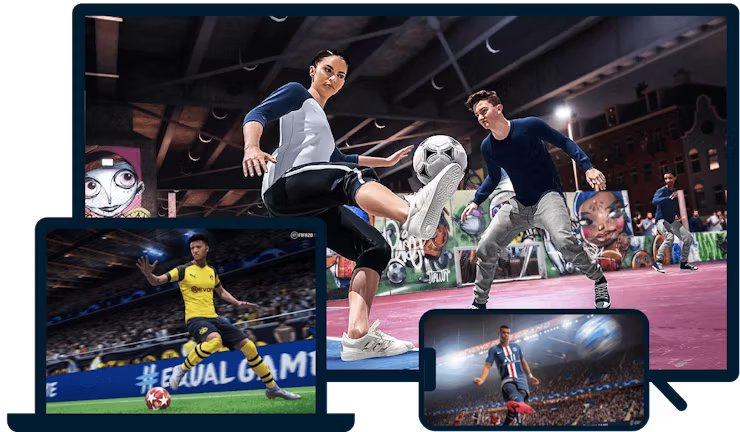 FIFA auf einer Auswahl von Ger&auml;ten.