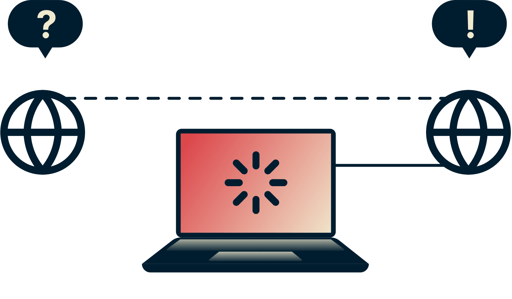 ¿Qué es el peering? Diagrama que muestra dos ISP que restringen la velocidad de un portátil que transmite vídeo.